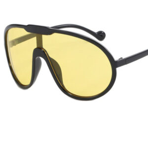 Sunglasses - black with yellow lens