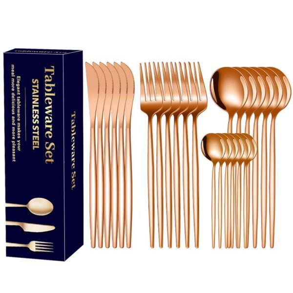 24 pcs Stainless Steel cutlery set - Image 2