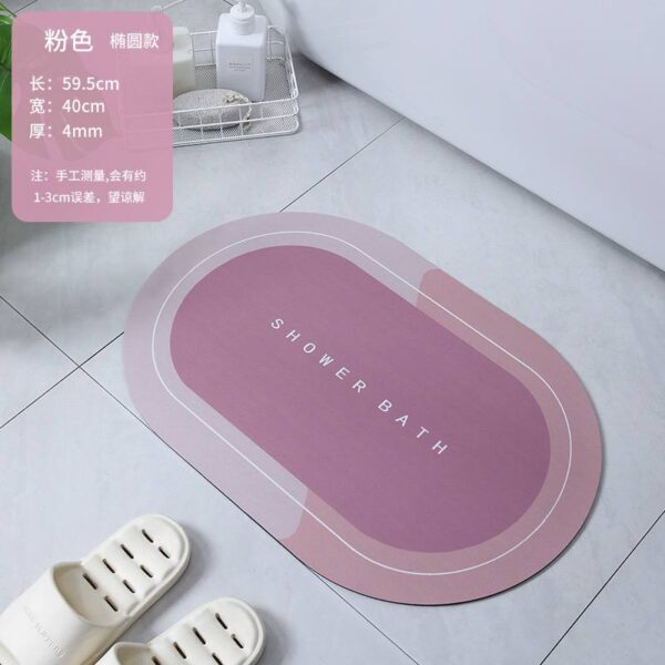 Bathroom rug round