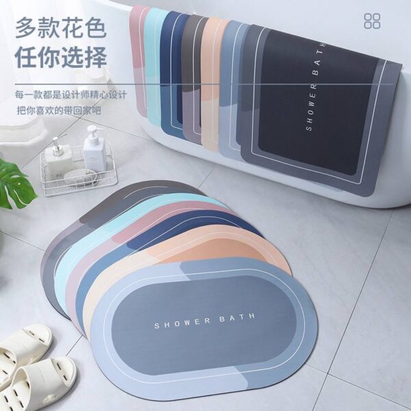 Bathroom rug round - Image 7