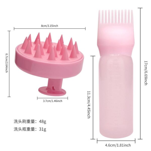Oil applicator + silicon brush