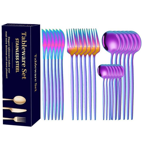 24 pcs Stainless Steel cutlery set - Image 3